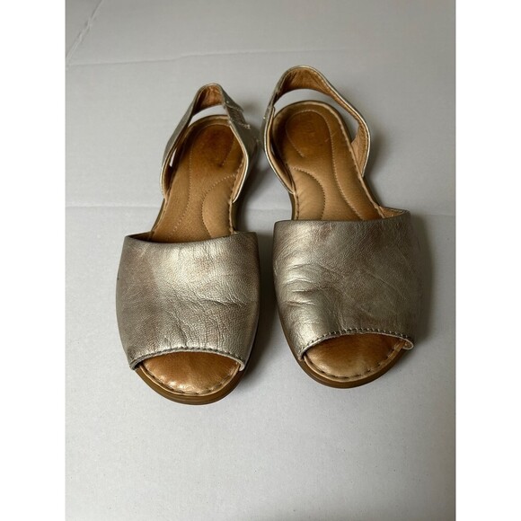 Born slingback strap Leather sandals 7M - Picture 1 of 6